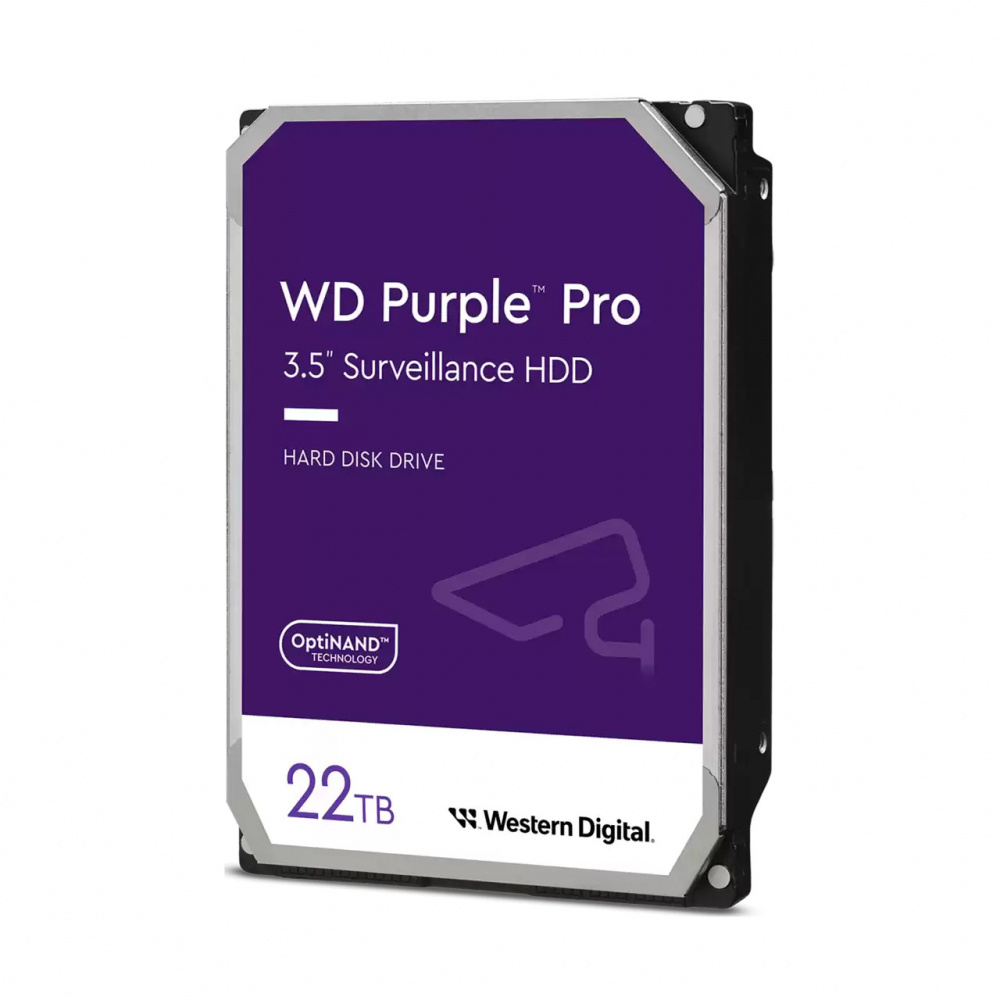 Discos Duros para Videovigilancia | WESTERN DIGITAL WD221PURP — Disco Duro para Videovigilancia WD Purple Pro 3.5", 22TB, SATA III, 6 Gbit/s, 7200RPM, 512MB Caché