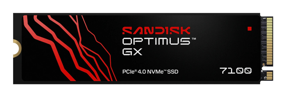 SSD | SANDISK SDSP71500GAN-000E0 — SSD Optimus GX NVMe, 500GB, M.2, PCI Express 4.0, 5800 MB/s Escritura, 6800 MB/s Lectura