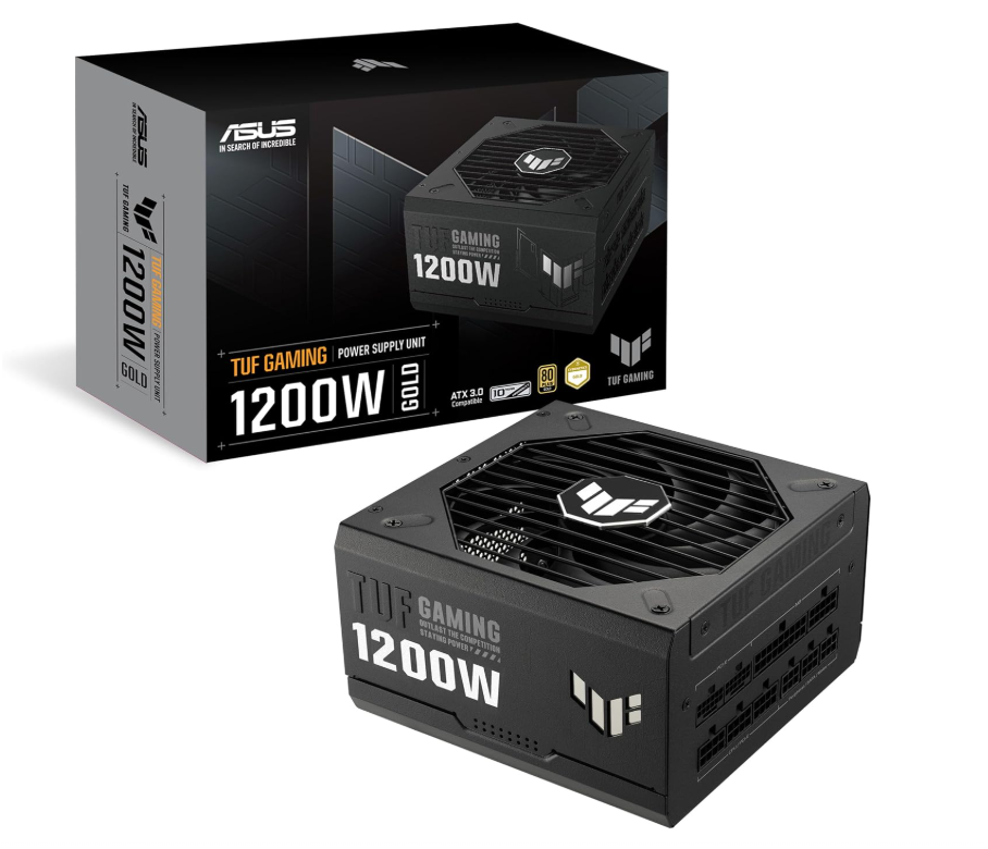 Fuentes de Poder para PC's | ASUS TUF-GAMING-1200G-EVO — Fuente de Poder TUF Gaming 1200G 80 PLUS Gold ATX, Modular, 24-pin ATX, 12VHPWR, 135mm, 1200W