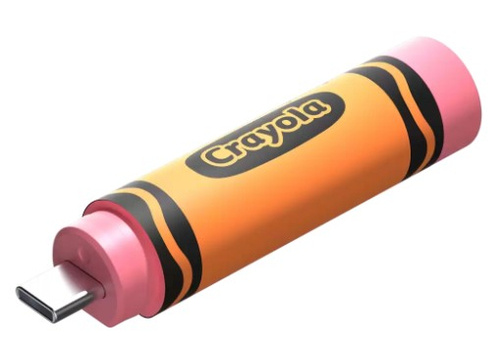 Memorias USB | SANDISK SDCZIC-064G-G46O — Memoria USB Crayola, 64GB, USB-C 3.0, Lectura 300MB/s, Naranja