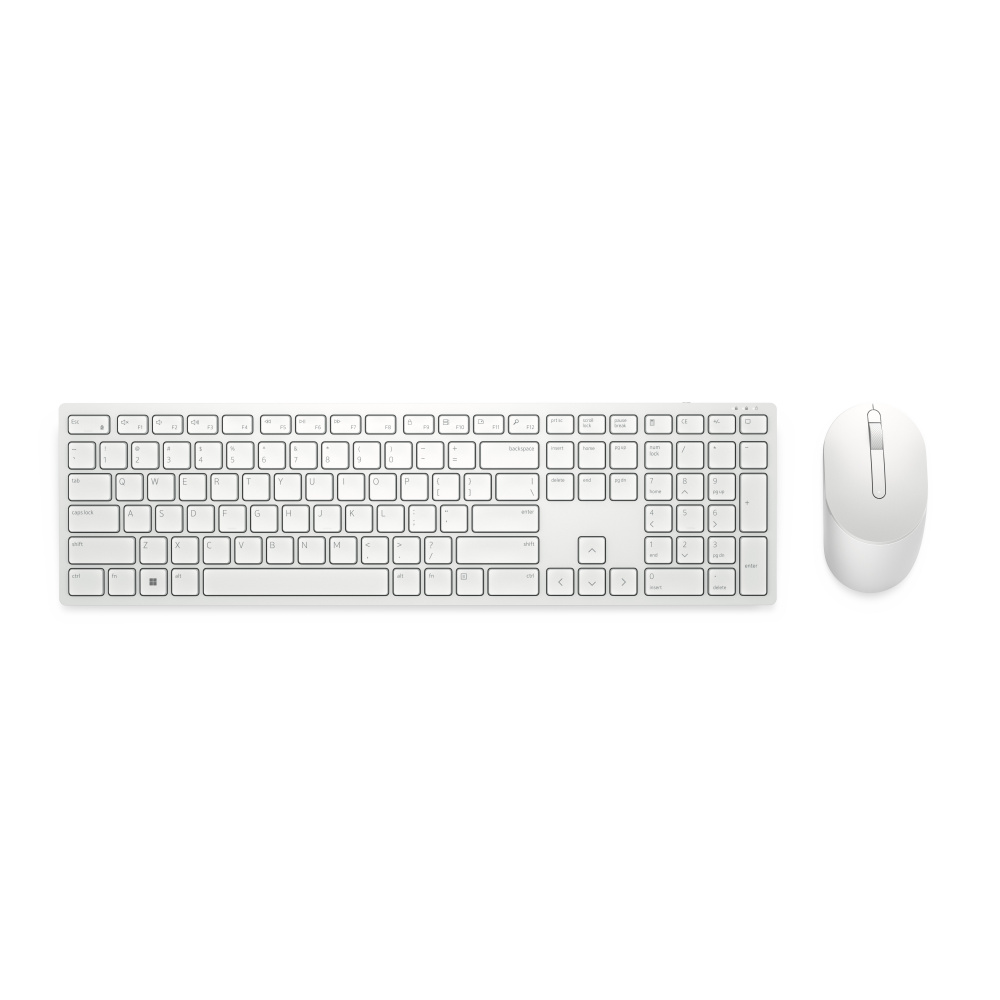 Kits de Teclado y Mouse | DELL KM5221W-WH-LTN — Kit de Teclado y Mouse KM5221W, Inalámbrico, RF Inalámbrico, Blanco, Español