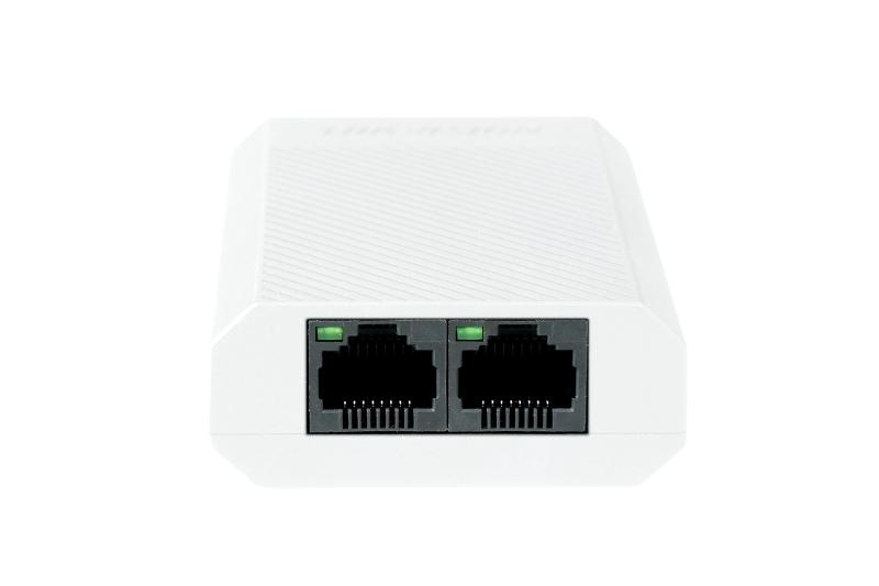 Adaptadores PoE | HIKVISION DS-3E0503DP-E/R — Extensor PoE , 100Mbit/s, 48V, 3 x RJ-45
