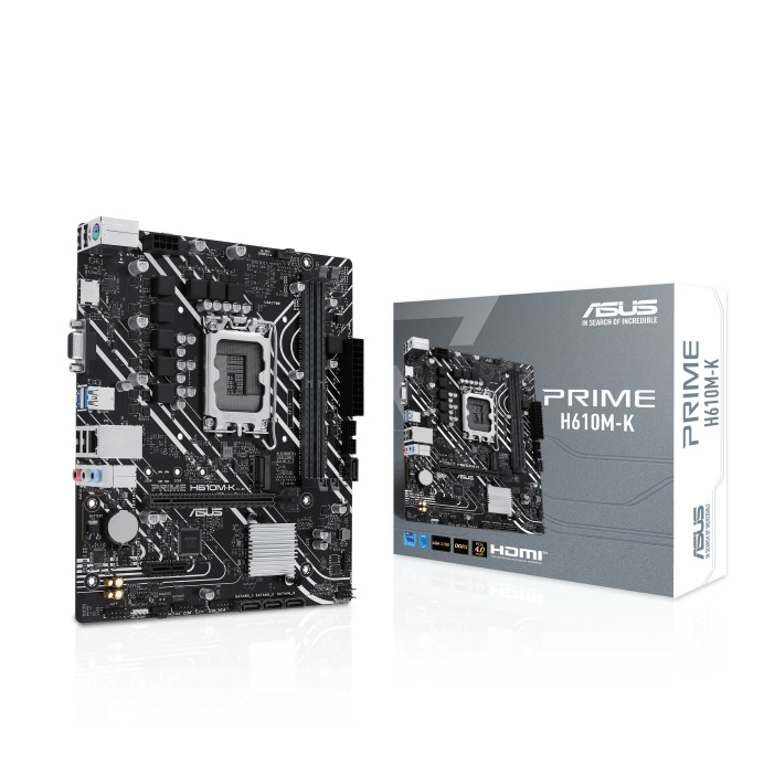 Tarjetas Madre | ASUS 90MB1GA0-M0EAY0 — Tarjeta Madre PRIME H610M-K, Micro-ATX, LGA 1700, Intel H610, 96GB DDR5, HDMI para Intel