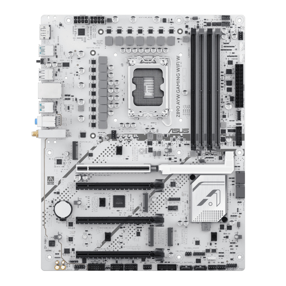 Tarjetas Madre | ASUS Z890 AYW GAMING WIFI W — Tarjeta Madre AYW GAMING WIFI W, ATX, LGA 1851, Intel Z890, 256GB DDR5, DP para Intel
