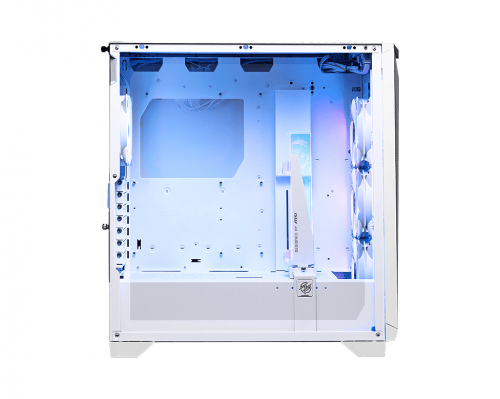 Gabinetes | MSI MPG GUNGNIR 300R AIRFLOW WHITE — Gabinete MPG GUNGNIR 300R AIRFLOW, Midi-Tower, ATX/EATX/Micro-ATX/Mini-ITX, USB 3.0, sin Fuente, 4 Ventiladores Instalados, Blanco