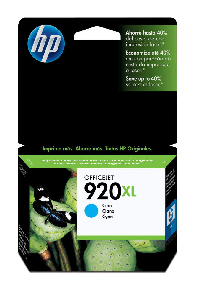 Cartuchos | HP CD972AL — Cartucho 920XL Cian Original, 700 Páginas