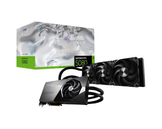 Tarjetas de Video | MSI G5080-16SLS — Tarjeta de Video NVIDIA GeForce RTX 5080 16G SUPRIM LIQUID SOC, 1GB 256-bit GDDR7, PCI Express x16 5.0