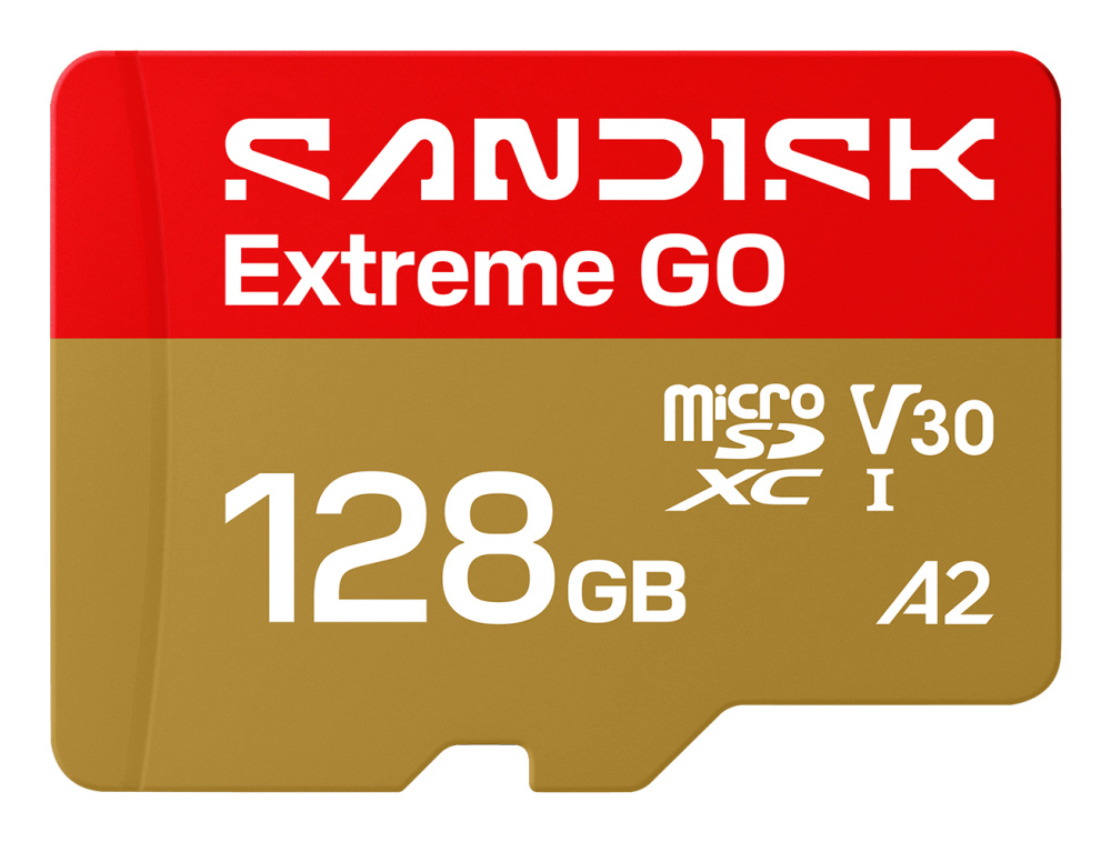 Memorias Flash | SANDISK SDSQXGN-128G-GN6MN — Memoria Flash Extreme GO, 128GB MicroSDXC UHS-I Clase 10