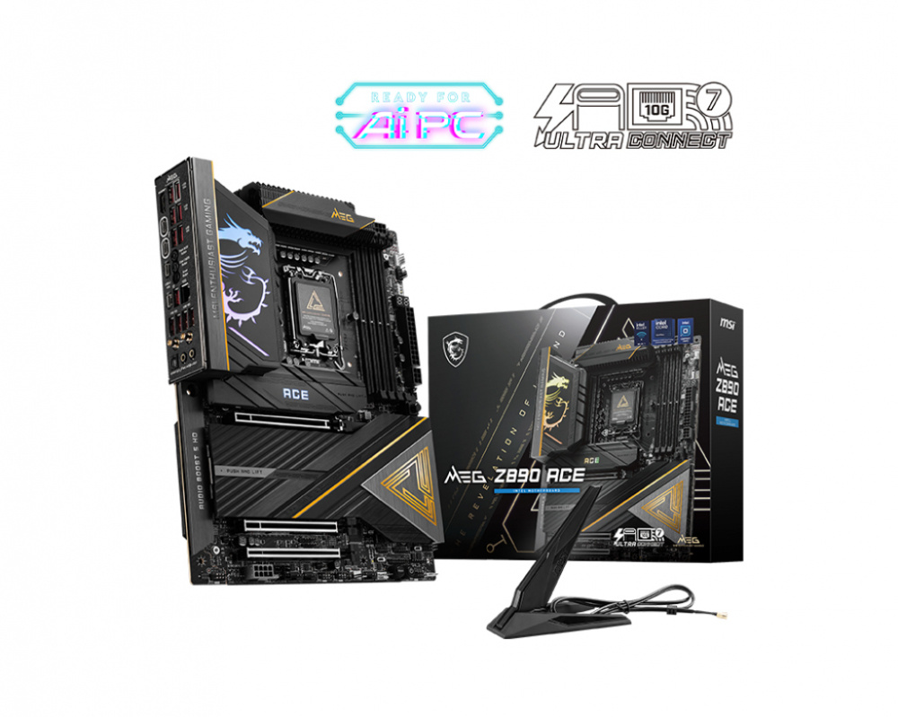 Tarjetas Madre | MSI MEG Z890 ACE — Tarjeta Madre , ATX, LGA 1851, Intel Z890, 256GB DDR5, HDMI/DP para Intel