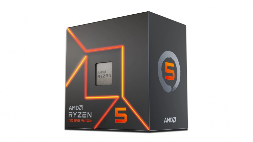Procesadores para PC | AMD 100-100001015BOX — Procesador Ryzen 5 7600 con Radeon Graphics, Socket AM5, 5.10GHz, 6 Núcleos, 32MB Caché - Incluye Disipador