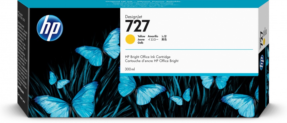 Cartuchos | HP F9J78A — Cartucho 727 Amarillo Original 300ml