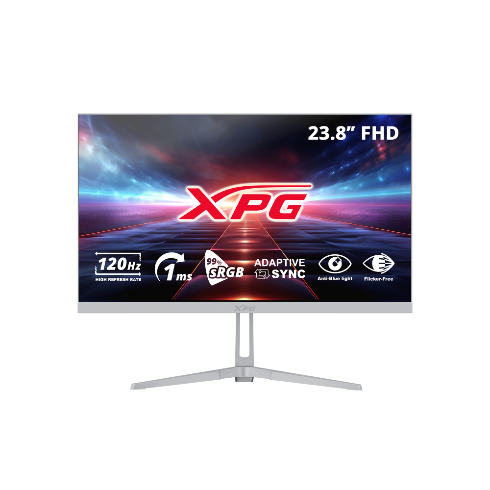 Monitores | XPG RIFT R24F2-WHCMX — Monitor Gamer RIFT R24F2 LED IPS 23.8", 1920x1080 Full HD, 120Hz, HDMI/DisplayPort, Blanco