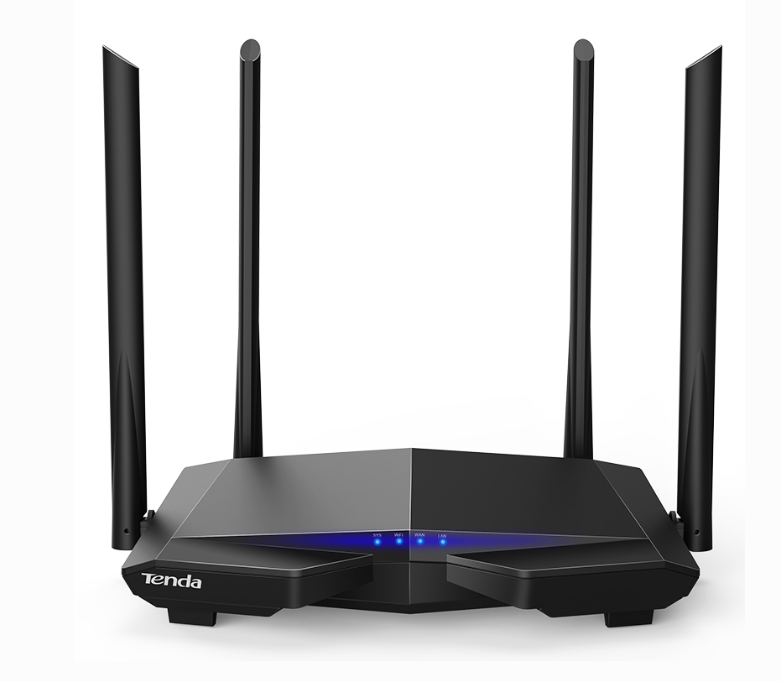 Router | TENDA AC6 — Router WISP Fast Ethernet de Banda Dual para Gaming, Inalámbrico, 867 Mbit/s, 3x RJ-45, 2.4/5GHz, 4 Antenas de 5dBi