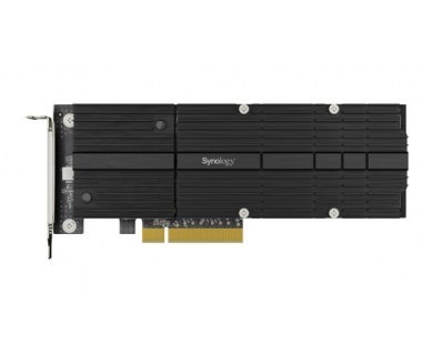 Tarjetas y Módulos de Red | SYNOLOGY M2D20 — Tarjeta PCI Express para SSD, NVMe M.2, Negro