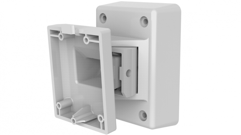 Soportes y Montajes para Detectores | HIKVISION DS-PDB-EX-WALLBRACKET — Montaje Fijo para Sensor DS-PDB-EX-W, Blanco, para DS-PD2-T12P-WEL