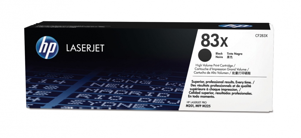 Tóner | HP CF283X — Tóner 83X Alto Rendimiento Negro, 2.200 Páginas