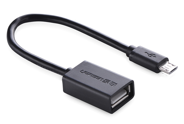 Cables PC USB | UGREEN 10396 — Cable USB-A Hembra - Micro-USB B Macho, 12cm