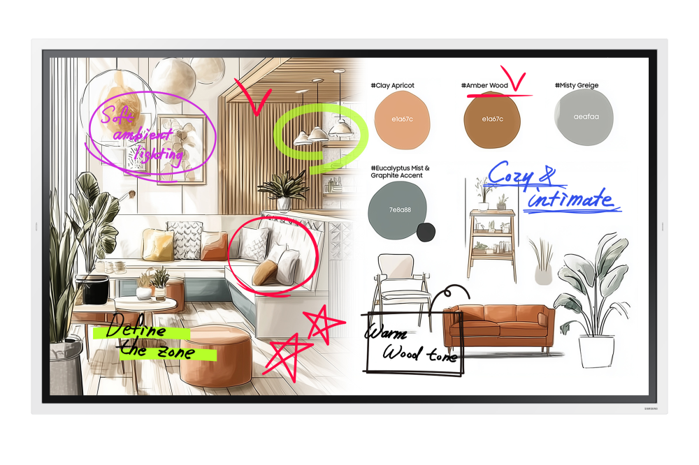 Pantallas Interactivas | SAMSUNG LH65WMFWBGCXZA — WMFX Pantalla Interactiva 65", 3840x2160 4K Ultra HD, WiFi