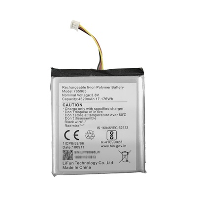 Energía para Sistemas de Alarmas | HIKVISION DS-PA-BATTERY — Hikvsion Batería Recargable para Panel de Alarma, 4520mAh, 3.8V