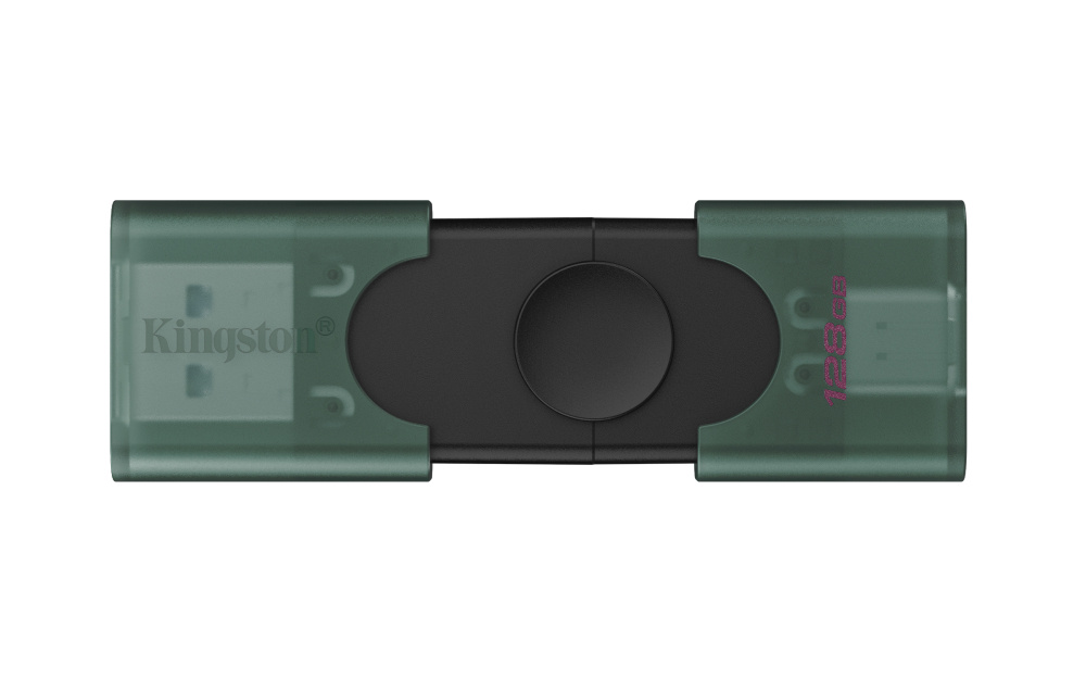 Memorias USB | KINGSTON DTDEG2/128GB — Memoria USB DTDEG2, 128GB, USB-A/USB-C 3.0, Lectura 220MB/s, Escritura 220MB/s, Negro/Verde