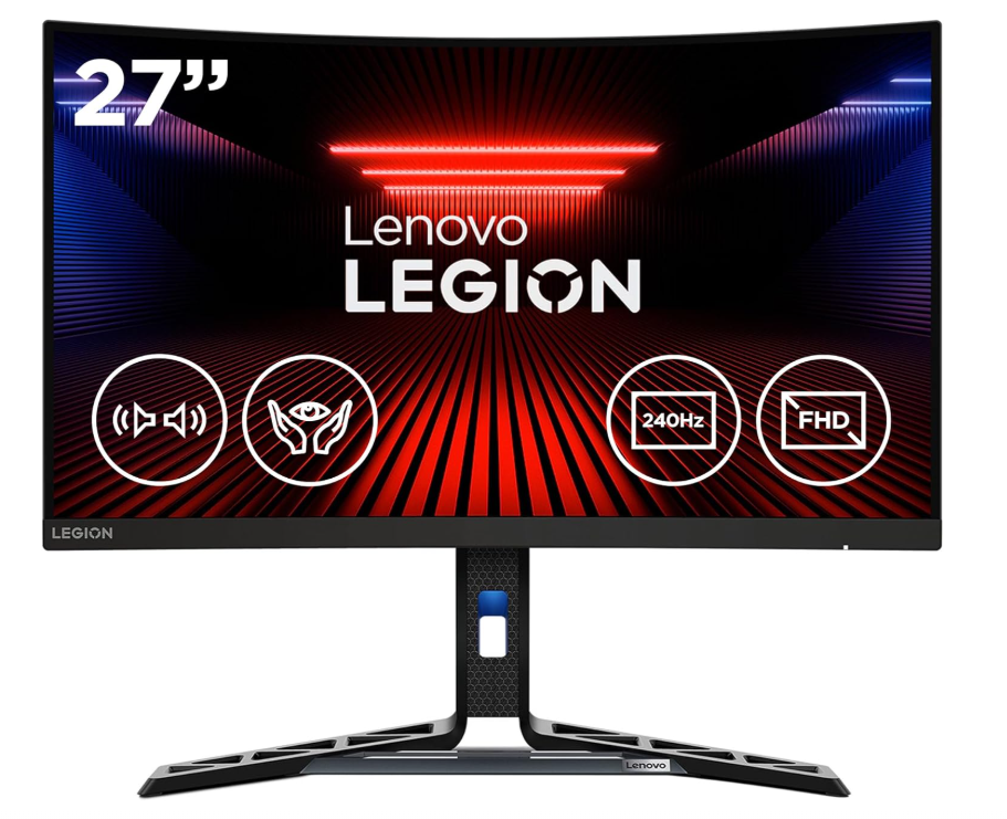 Monitores | LENOVO 67B6GAC1LA — Monitor Gamer Curvo LEGION LED VA 27", 1920x1080 Full HD, G-Sync/FreeSync, 240Hz, HDMI/DisplayPort, Bocinas Integradas, Negro