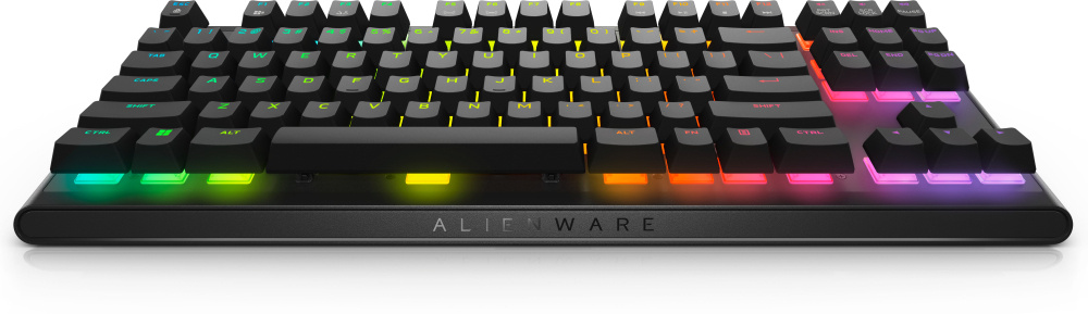 Teclados | DELL AW420K-B-WW — Teclado Gamer Alienware AW420K LED RGB TKL, Teclado Mecánico, Cherry MX Red, Alámbrico, USB, Negro, Inglés