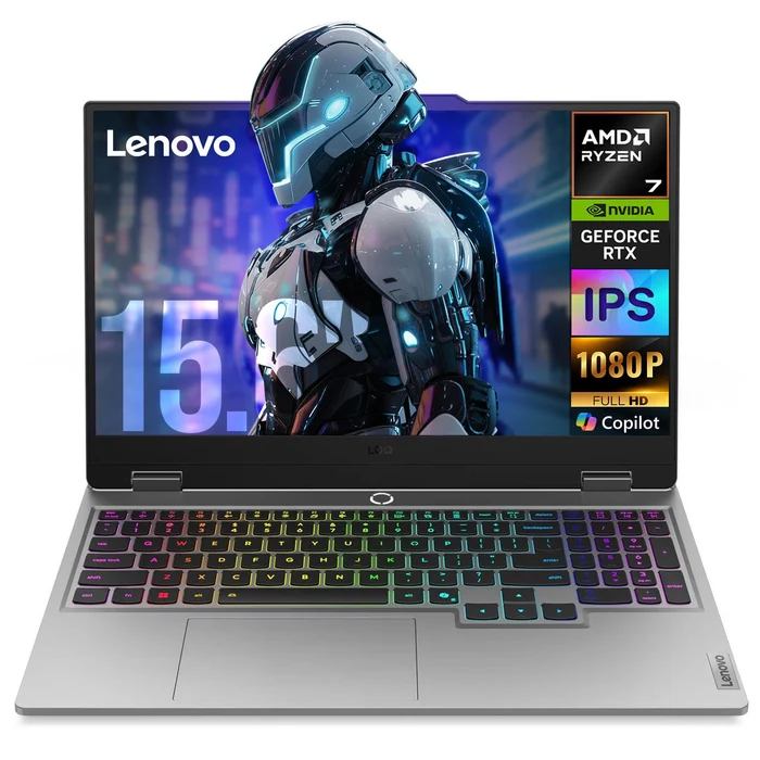 Laptops | LENOVO LOQ-5060R732512 — Laptop Gamer LOQ 15AHP10, 15.6" 1920x1080 Full HD, AMD Ryzen 7 250, NVIDIA GeForce RTX 5060, 32GB, 512GB SSD, Windows 11 Home, Español