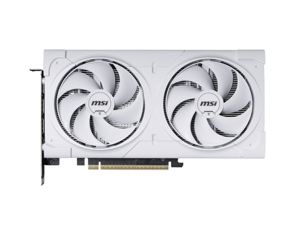 Tarjetas de Video | MSI GEFORCE RTX 5060 TI 8G VENTUS 2X OC WHITE PLUS — Tarjeta de Video NVIDIA GeForce RTX 5060 Ti VENTUS 2X OC WHITE PLUS, 8GB 128-bit GDDR7, PCI Express x16 5.0, Mín. 600W