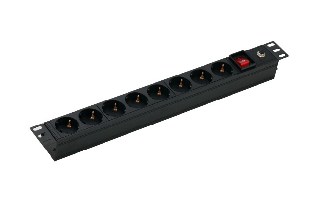 PDU's | DAHUA ZZM10/PDU(8 USA 250) — PDU para Rack , 15A, 1875W, 8 Contactos