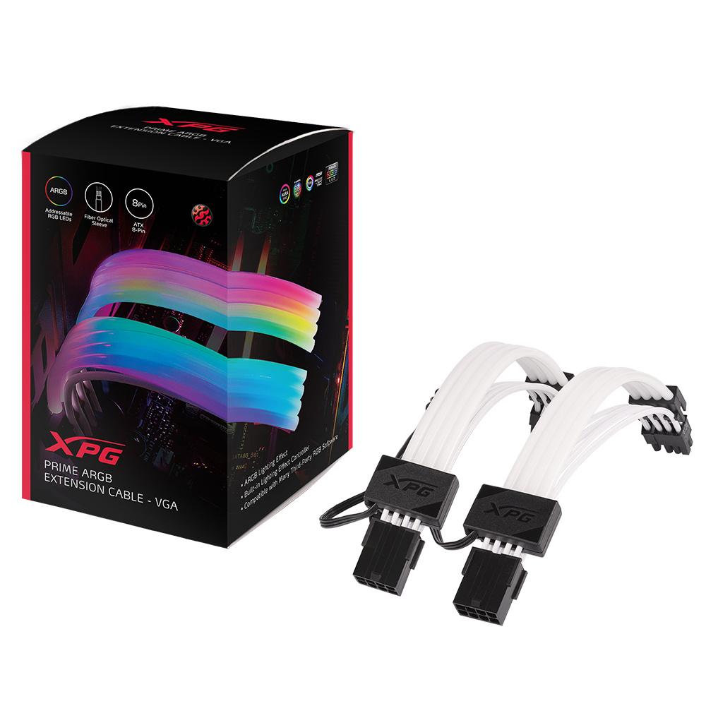 Cables de Audio / Video VGA | XPG ARGBEXCABLE-VGA-BKCWW — Cable Mini-VGA Macho - Mini-VGA Macho, 20cm, Blanco