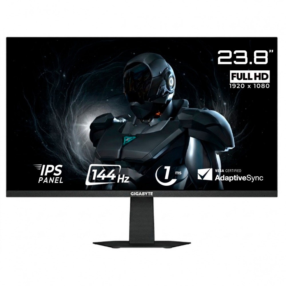 Monitores | GIGABYTE GS24F14 — Monitor Gamer LED IPS 23.8", 1920x1080 Full HD, FreeSync, 144Hz, HDMI/DisplayPort, Negro