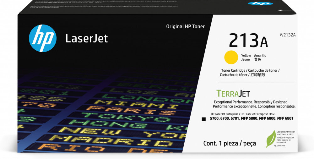 Tóner | HP W2132A — Tóner 213A Amarillo, 3.000 Páginas