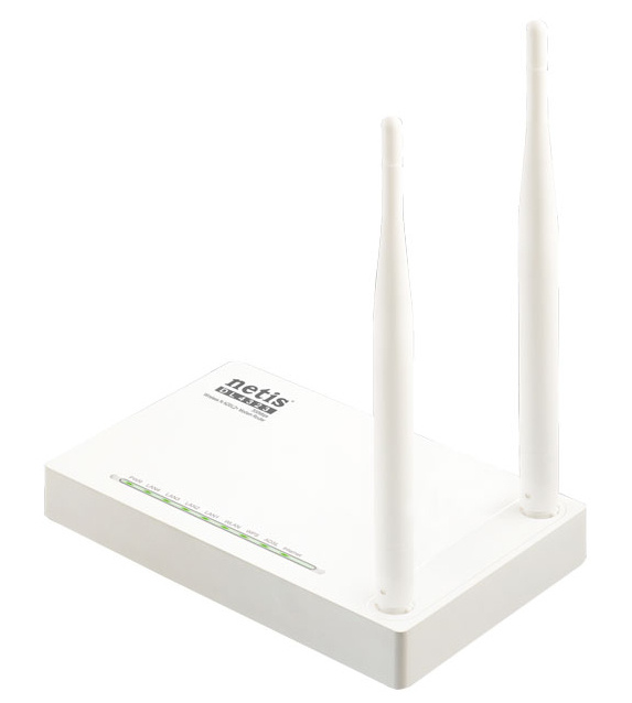Router | NETIS DL4323 — Router Fast Ethernet , Inalámbrico, 300 Mbit/s, 4x RJ-45, 2.4GHz, con 2 Antenas Externas de 5dBi