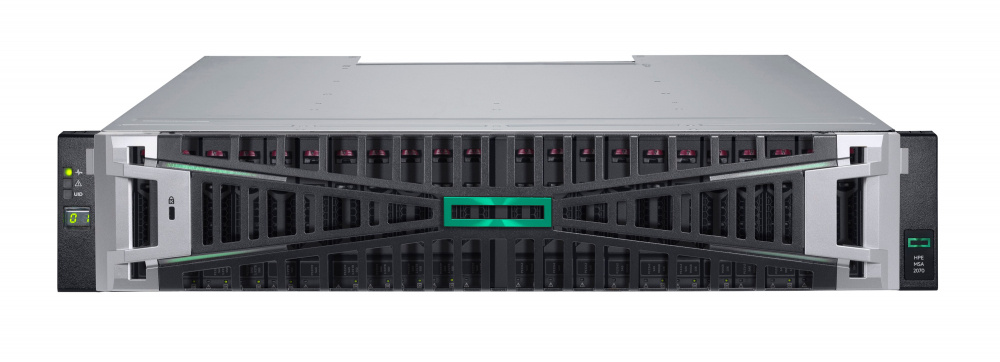 Almacenamiento MSA | HP ENTERPRISE P76571-B25 — HPE MSA 2070 SFF, max. 2710TB, con Expansión SFF, Controlador Doble, 2U, Incluye 2 Discos