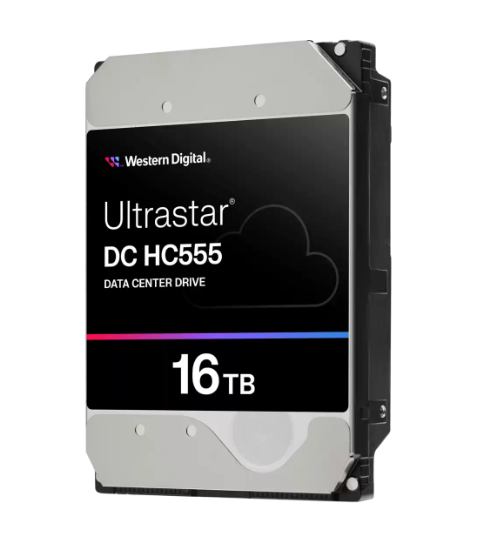 Discos Duros Internos para PC | WESTERN DIGITAL 0B48722-WUH722016CLE6L4 — Disco Duro Interno Ultrastar HC555 3.5", 16TB, SATA III, 6 Gbit/s, 7200RPM, 512MB Caché