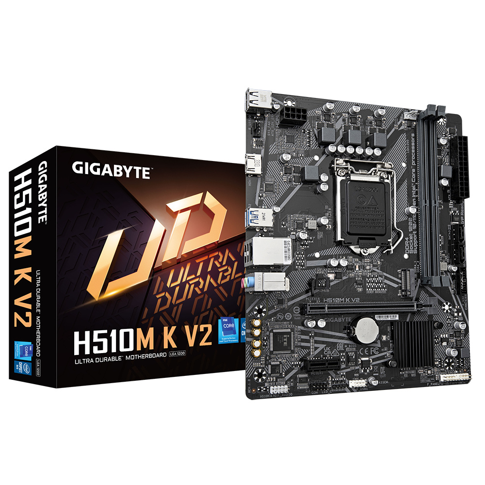 Tarjetas Madre | GIGABYTE H510MKV2 — Tarjeta Madre H510M K V2, Micro-ATX, LGA 1200, Intel H470, 64GB DDR4, HDMI para Intel