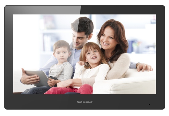Accesorios para Videoporteros | HIKVISION DS-KH8520-WTE1 — Monitor para Videoportero , 10.1", Altavoz, Inalámbrico y Alámbrico, Negro