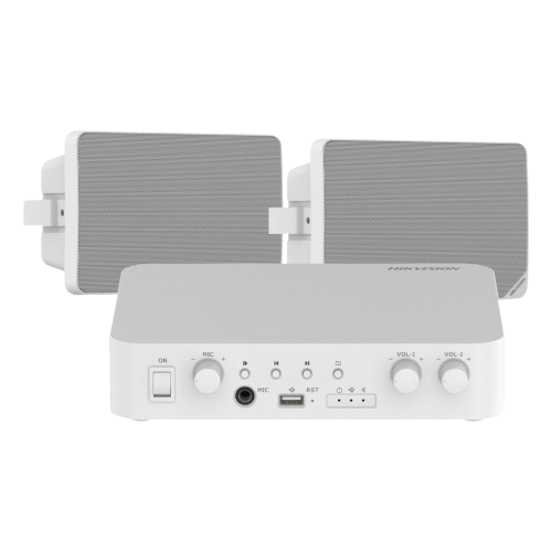 Ecualizadores / Crossover / Amplificadores | HIKVISION DS-QAEKIT/ST — Amplificador de Audio , Inalámbrico, 2 Canales, Terminales de Abrazadera, 100 - 240V
