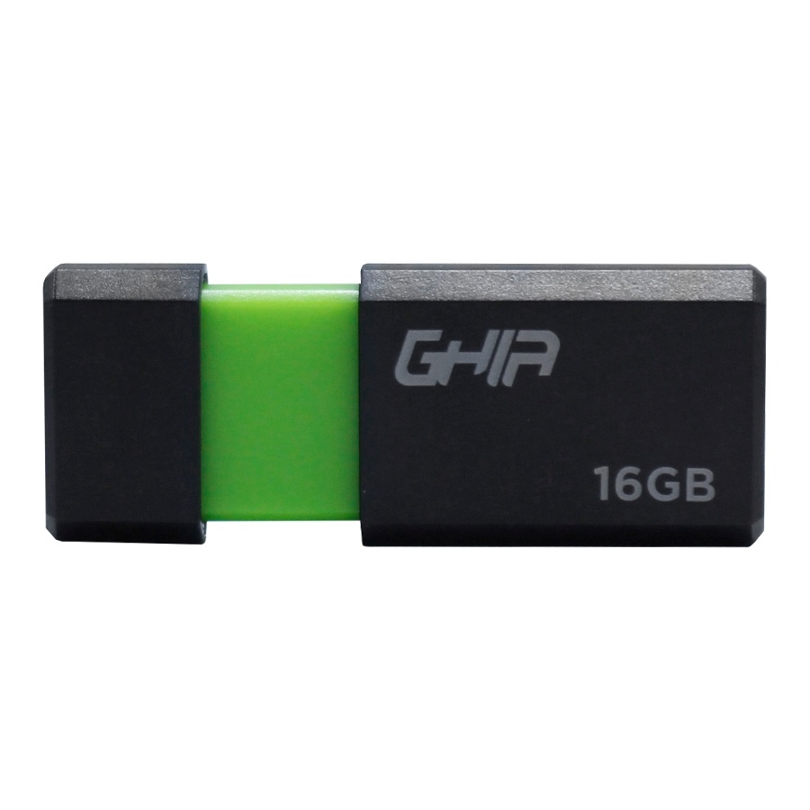 Memorias USB | GHIA GAC-177 — Memoria USB , 16GB, USB-A 2.0, Negro/Verde