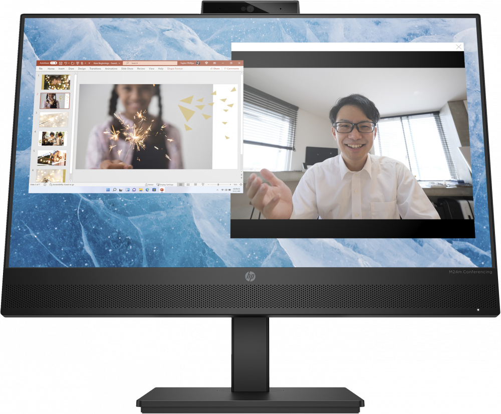 Monitores | HP 7N4J6AT — Monitor M24m G4 LCD 23.8", 1920x1080 Full HD, 60Hz, HDMI, Negro
