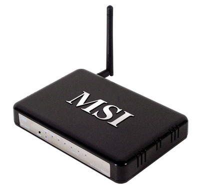Router | MSI S57-1500080-AC1 — Router Fast Ethernet RG60G, Inalámbrico, 4x RJ-45, Antena de 2dBi