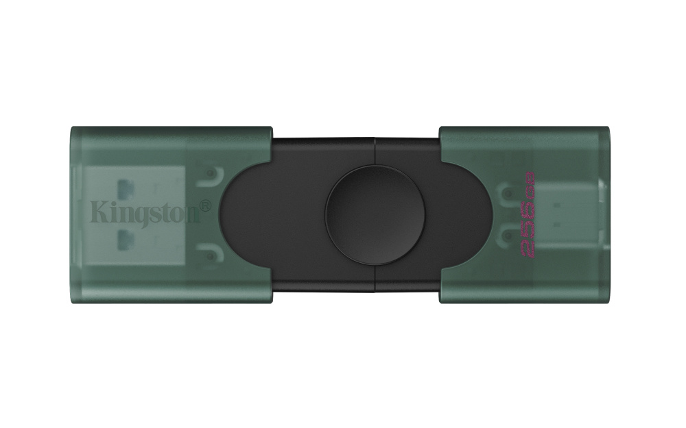 Memorias USB | KINGSTON DTDEG2/256GB — Memoria USB DataTraveler Duo, 256GB, USB-A/USB-C 3.0, Negro/Verde