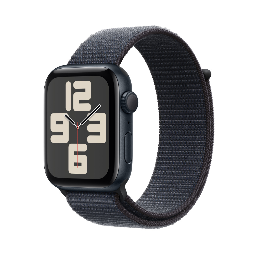 Apple Watch | APPLE MXEP3LL/A — Watch SE 2 GPS, Caja de 44 mm Aluminio Color Medianoche, Correa Deportiva S/M Color Azul