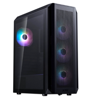 Gabinetes | XPG VALORAIRPLUSMTA-BKCWW — Gabinete VALOR AIR P, Midi-Tower, Micro-ATX/Mini-ITX, USB 3.0, sin Fuente, 4 Ventiladores Instalados, Negro