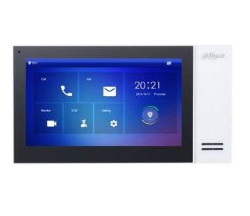 Videoporteros | DAHUA DHI-VTH2421FW-P — Videoportero/Interfon VTH2421FWP, 7", Altavoz, Alámbrico, Negro/Blanco