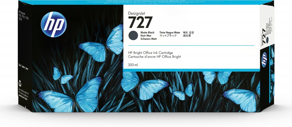 Cartuchos | HP C1Q12A — Cartucho 727 Negro Mate Original 300ml