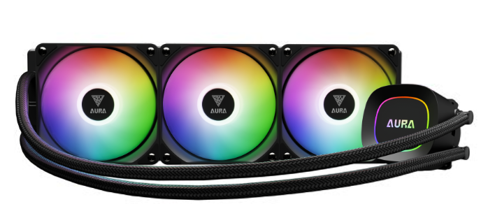 Enfriamiento Líquido | GAMDIAS AU-GL360 LITE — GL360 LITE Enfriamiento Líquido para CPU, 3x 120mm, hasta 1800RPM, Negro