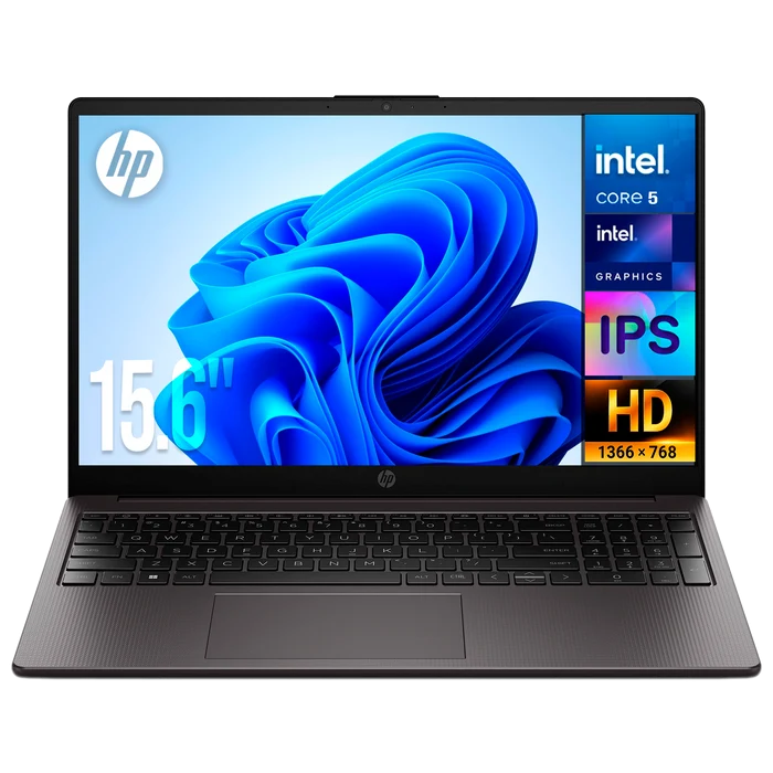 Laptops | HP 250R-C524512 — Laptop 250R G10, 15.6" 1366x768 HD, Intel Core 5 120U, 24GB, 512GB SSD, Windows 11 Home, Español