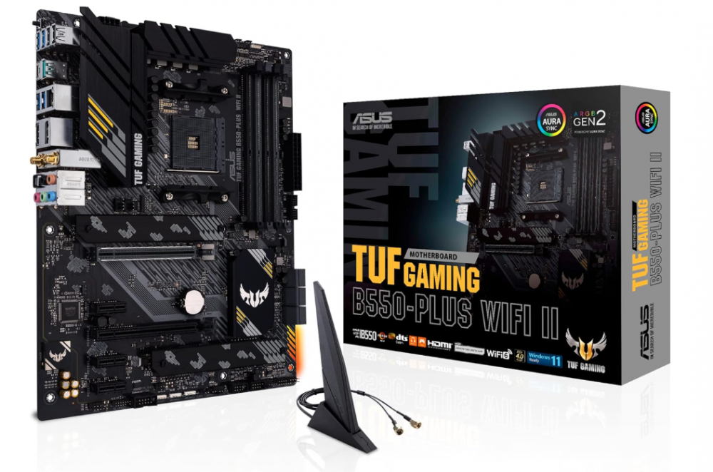 Tarjetas Madre | ASUS B550-PLUS II WIFI — Tarjeta Madre B550‑PLUS Wi‑Fi II, ATX,, AMD B550, 128GB DDR4, HDMI/DP para AMD
