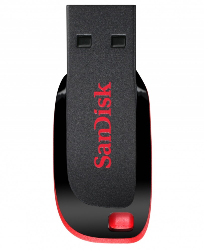 Memorias USB | SANDISK SDCZ50-128G-B35 — Memoria USB Cruzer Blade CZ50, 128GB, USB-A 2.0, Lectura 150MB/s, Negro/Rojo